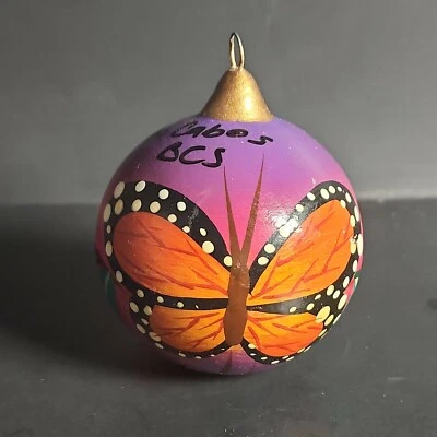 $13.60 • Buy Ornament Butterfly Hand Painted Los Cabo Souvenir OOAK Collectible Holiday Tree