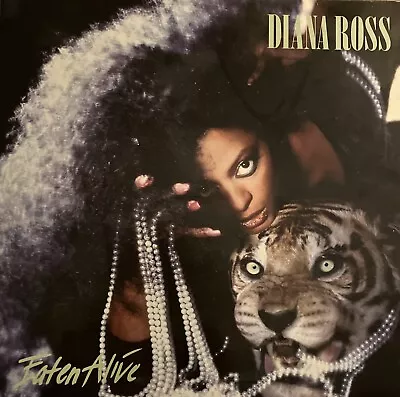 Diana Ross - Eaten Alive - 12'' Vinyl LP Record Album + Inner - 1985 - VG+ / VG+ • £2