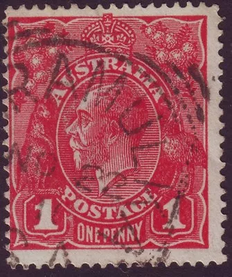 $5 • Buy SQUARED CIRCLE POSTMARK  CARAMULKA - SA  ON 1d RED KGV DATED 1916 (A4555)