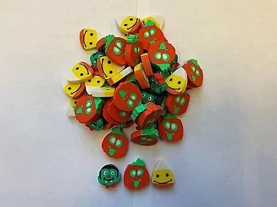 60 Halloween Mini Erasers Teacher Supply Sorting Math Counter Vampire Pumpkin • $6.99