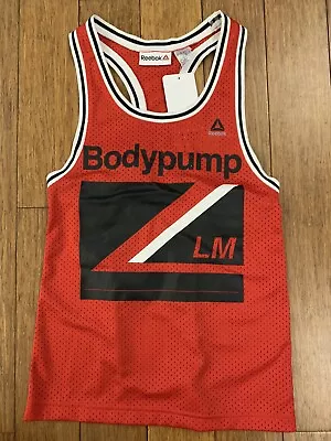 Reebok Les Mills Red Body Pump Basketball Tank Size XXS • $5
