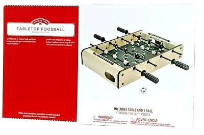 Classic Foosball Tabletop Soccer Table Game Set Portable Mini Table Football Fun • $24.95