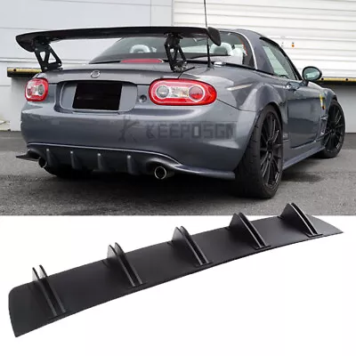 Black Car Rear Bumper Lip Splitter Diffuser Shark Chin For Mazda CX-3 CX5 CX-7 • $39.01