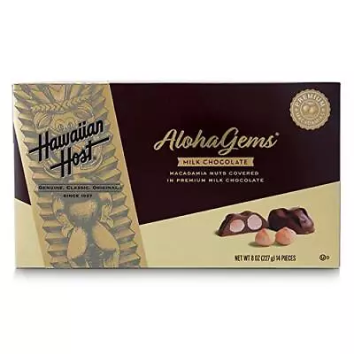 Hawaiian Host Aloha Gems 24 OZ Macadamia Nuts Covered In Premium Chocolate • $15.52
