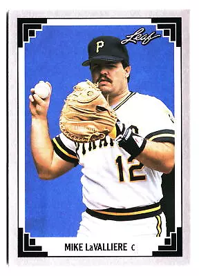 1991 Leaf Baseball Mike LaValliere Pittsburgh Pirates #15 • $1.49