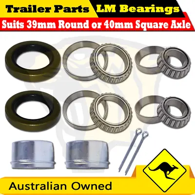 Oil Seal Bearing Kit Trailer Part (LM) Holden Bearing Hub - Box Boat Caravan • $25