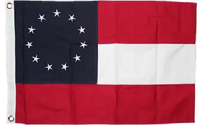 2x3 Embroidered Stars Bars 1st National 11 Stars Sewn 100% Cotton Flag 2'x3' • $32.88