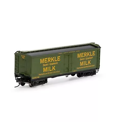 Athearn ATH24037 40' Wood Milk Car - Merkle #742 Freight Cars N Scale • $29.99