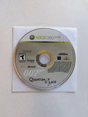 James Bond 007: Quantum Of Solace (Xbox 360 2008) Game Disc Only! - Tested • $7.99