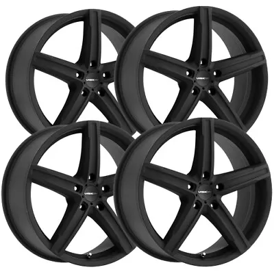 (Set Of 4) Vision 469 Boost 15x6.5 4x100 +38mm Satin Black Wheels Rims 15  Inch • $435.96