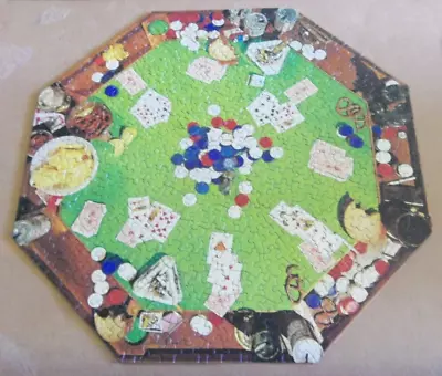 Vintage Springbok 1973 Octagon Puzzle Poker Party - Complete • $18