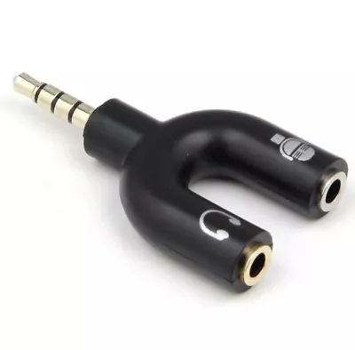 £2.70 • Buy 3.5mm 4 Pole Headphone Earphone U Shape To Stereo & Mic Microphone NOT SPLITTER