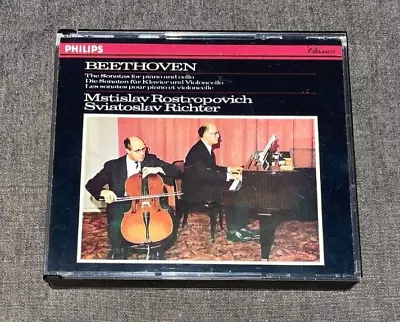 Philips  412 256-2 Richter Rostropovich: Beethoven: The Cello Sonatas. NO IFPI • $24.99