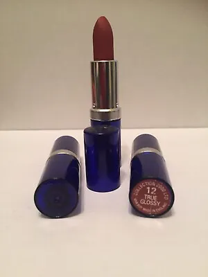 3 X COLLECTION 2000 TRUE GLOSSY  LIPSTICK No.12 • £5.45