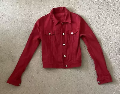 J Brand Great Red Denim Jean Jacket * Extra Small XS • $45.99