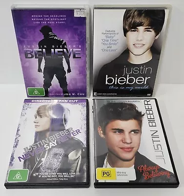Justin Bieber Never Say Never + Believe + Always Believing + This Is My World • $19.95