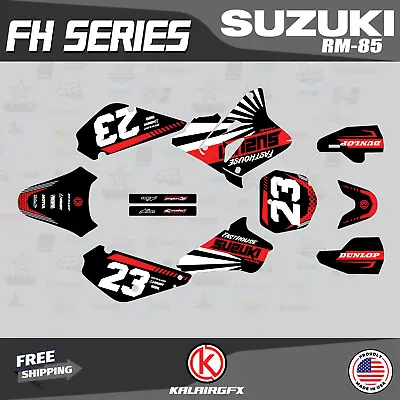 $49.99 • Buy Graphics Kit For SUZUKI RM85 (2001-2023) RM 85 FH-Red