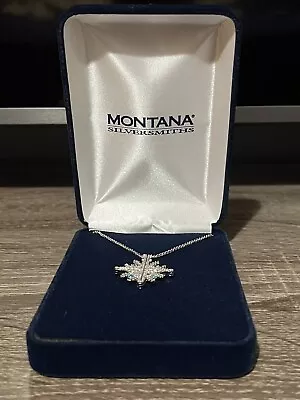 Montana Silversmiths Convertible 2-In-1 Magnetic Horseshoe Snowflake Necklace • $40