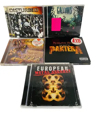 Gallows Disturbed Pantera 3 Inches Of Blood & European Metal Assault CD Lot • $16.17