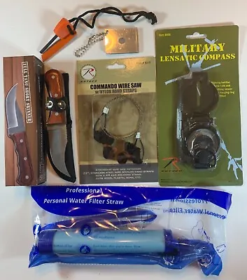 Emergency Survival Kit Essential Bug Out Bag Zombie Hurricane Camping • $24.99