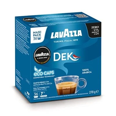 £11.67 • Buy Lavazza A Modo Mio Dek Cremoso Coffee Capsules Decaffeinated 36 Capsules 24HPOST