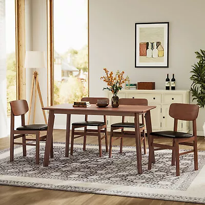 Rustic Retro Solid Wood5 Pieces Dining Table Set Kitchen Dining Room Table Set • $438.29