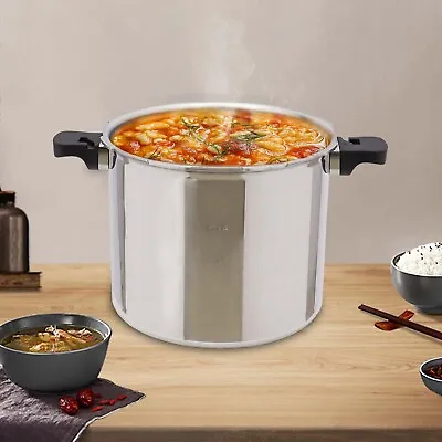 23 Quart Large Capacity Pressure Canner Cooker With Gauge Release Valve Silver • $104