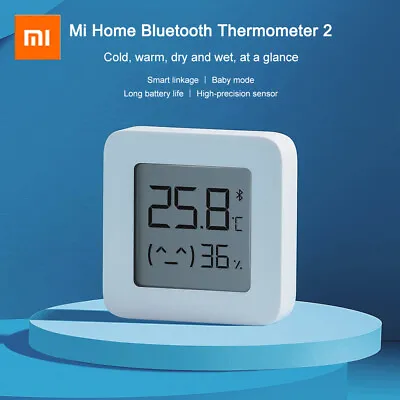 XIAOMI Bluetooth Thermometer Hygrometer 2 Temperature Humidity Sensor+APP 1/3/5 • $41.79