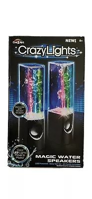 Cra-Z-Art CRAZY LIGHTS USB Magic Water Speakers Black New Laptop PC New In Box • $37