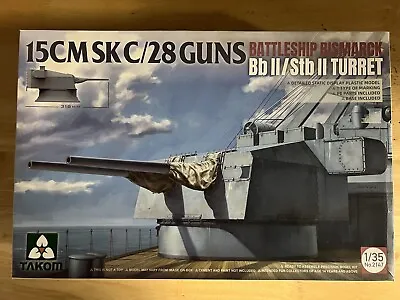 Takom 1/35 2147 15CM SK C/28 GUNS BATTLESHIP BISMARCK Bb Il/Stb II TURRET • $39