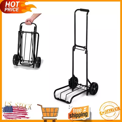 Folding Luggage Cart Luggage Cart Trolley Moving Foldable Dolly Push Heavy Duty • $24.86