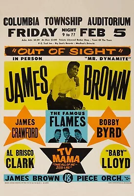 James Brown 13  X 19  Re-Print Music Concert Poster • $19.95