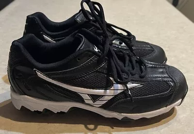 Mizuno 9 Spike Swift Low Metal Softball Cleats Black & White Women’s Size 8 W8 • $27.98