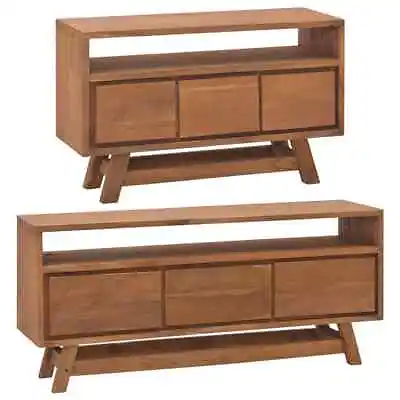 VidaXL TV Stand TV Unit Sideboard Home TV Console Media Unit Solid Teak Wood • $392.99