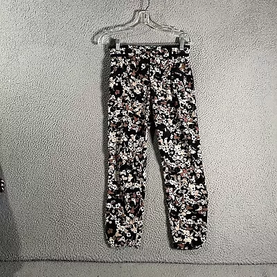 Anthropologie Cartonnier Pants 0 Floral Tapered Ankle Loose Waistband 28x25 • $6.38