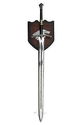 GAME OF THRONES - ICE EDDARD STARK'S SWORD (BOOK EDITION With FREE Wall Plaque) • $149.99