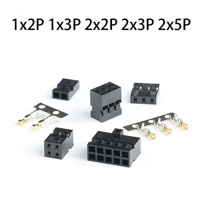 Dupont 2.0mm Connector Housing Crimp Terminals Black 1x2P 1x3P 2x2P 2x3P 2x5P • $1.90