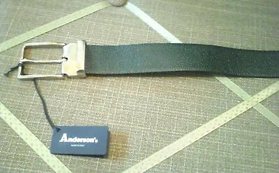 £68 • Buy Anderson's Reversible Green / Black  Italian Leather Belt. Holes At 37-41 Inch,