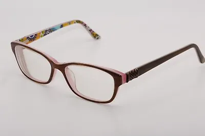 VERA BRADLEY Rio -  52[]16-135 - Brown/Pink/Floral Eyeglass Frames • $14.99