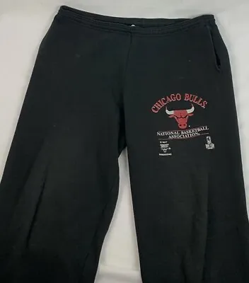 Vintage Chicago Bulls Sweatpants Joggers NBA Basketball Men’s Large USA 90s • $39.99