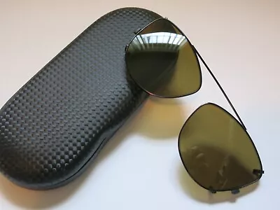 Mykita Lite SESI Easy Clip On Shiny Black Brown Polarized Eyewear Sunglasses NEW • $129.88