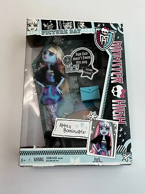 2012 Monster High Doll Abbey Bominable Picture Day – BRAND NEW Never Opened • $80