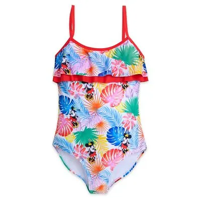 Disney Store Minnie Mouse Tropical 1pc Swimsuit For Women Size M L XL XXL • $37.75