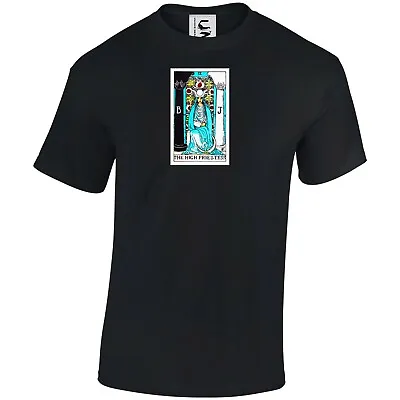 The High Priestess Tarot Arcana Card Celestial Goth T Shirt Top Adult Kid Teen • £9.99