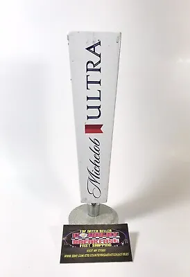Michelob Ultra Ribbon Logo Two Sided Beer Tap Handle 10” Tall - Nice • $39.96