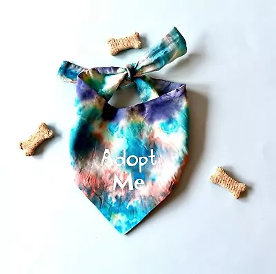 Adopt Me Dog Bandana Custom Tie Dye Bundle Set Of 5 Adoption Events • $27