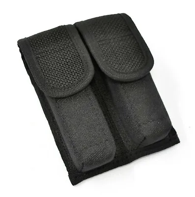 Tactical OWB Black Double Pistol Magazine Pouch/Case/Holder (9mm & 40 Mags) • $15.95