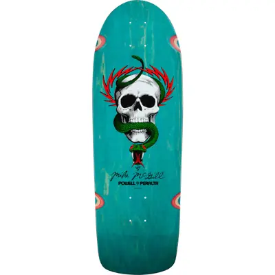 Powell Peralta Mike McGill Skull & Snake Teal Stain Skateboard Deck • $84.95