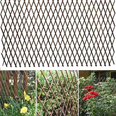 £11.20 • Buy Willow Telescopic Decorative Lattice Plant Support Fence Garden Trellis