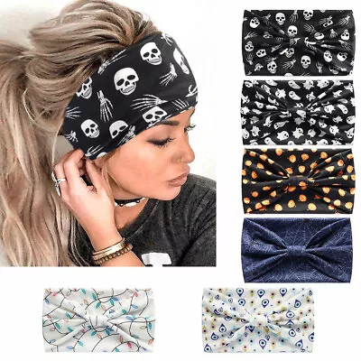 $5.60 • Buy Boho Cotton Soft Accessories Headband Stretch Hairband Hair Wide Headpiece DIY ⊙